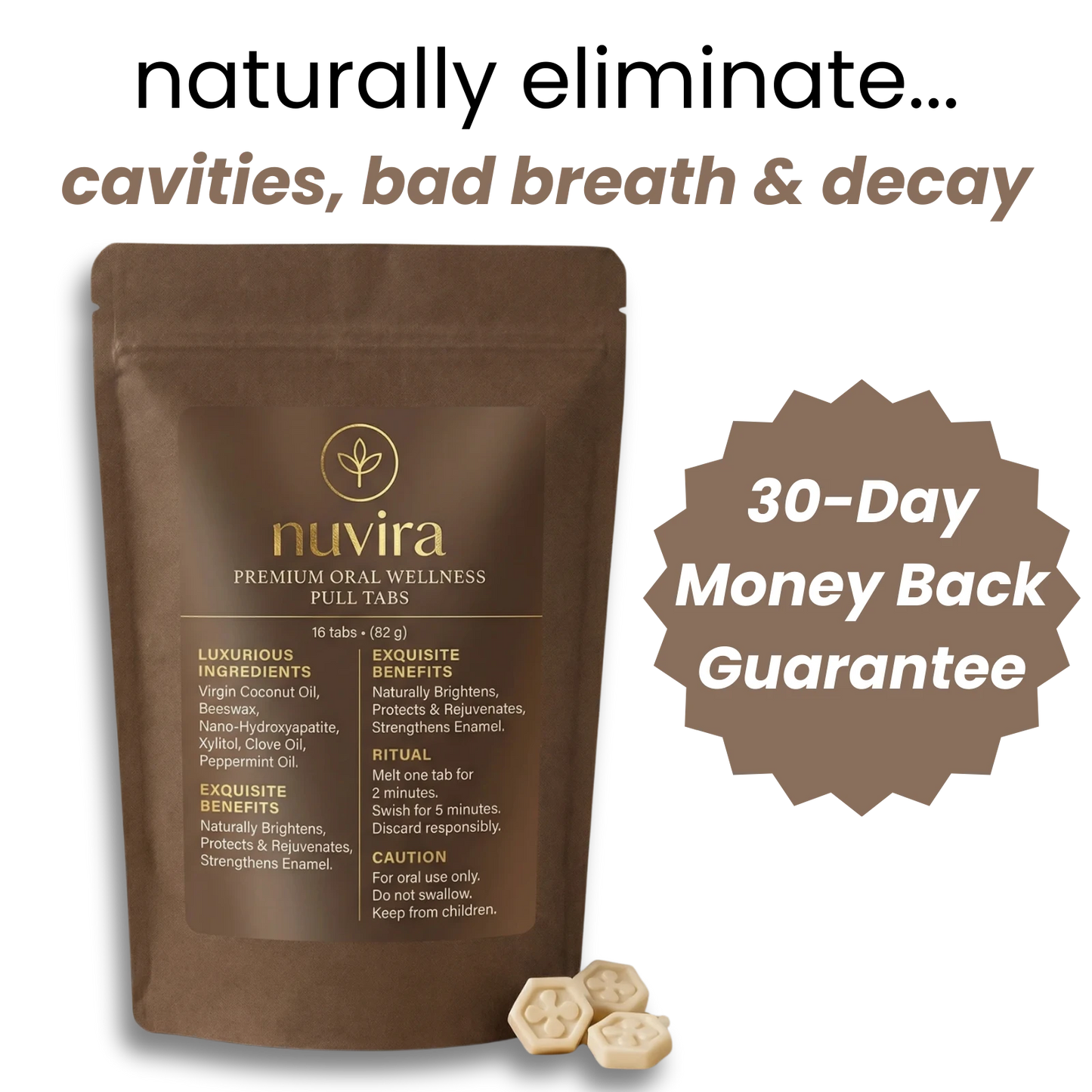 6-in-1 Coconut Oil Pulling Tabs