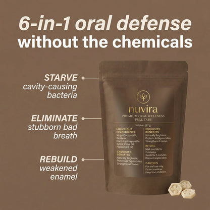 6-in-1 Coconut Oil Pulling Tabs